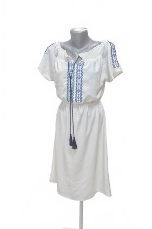 Dámske šaty Gate, farba biela, veľkosť M