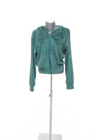 Dievčenská mikina Girls Destination bez potlače, farba zelená, veľkosť 170