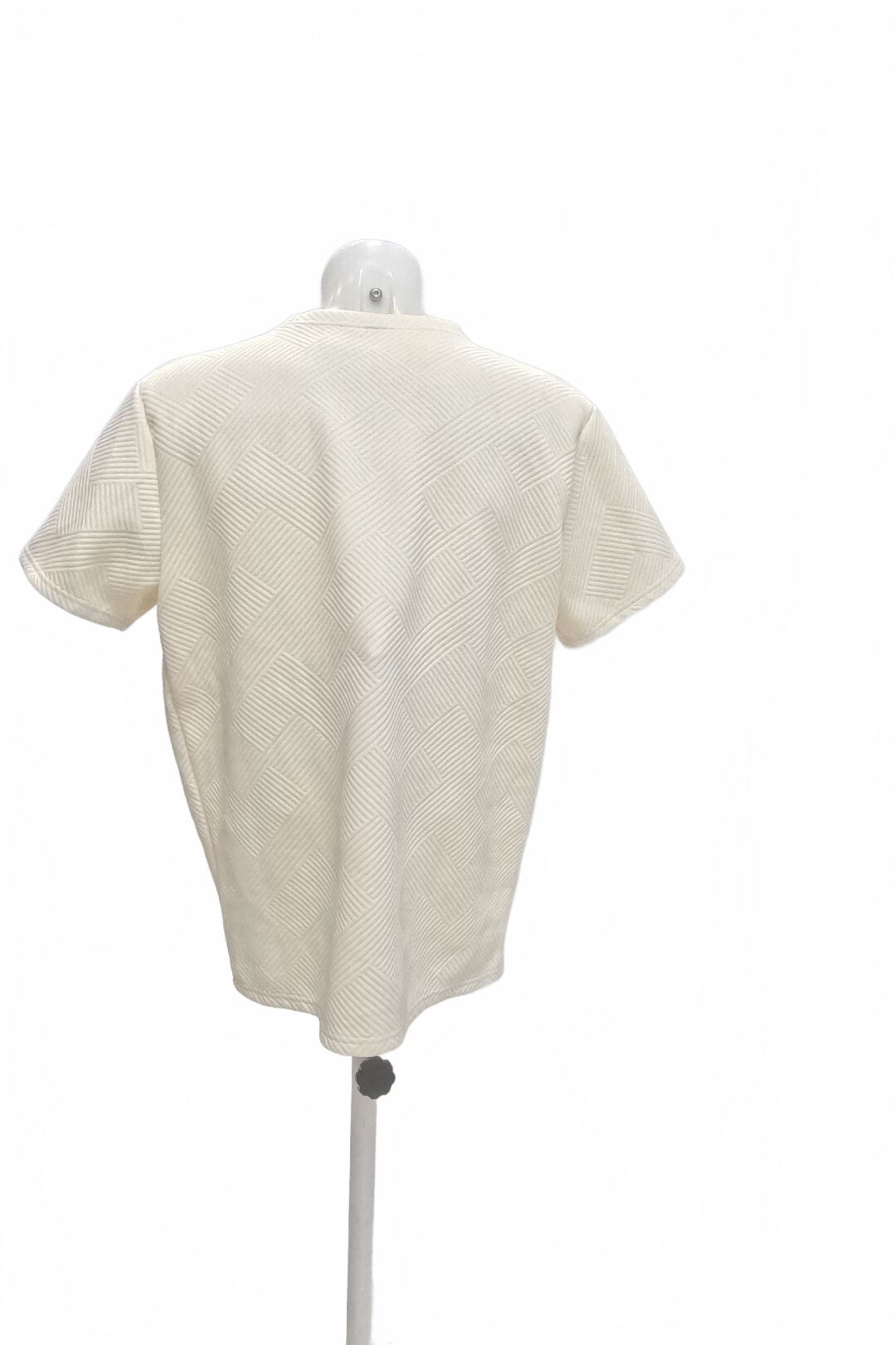 Pánské tričko Shein bez potisku, barva béžová, velikost 2XL