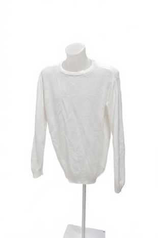 Pánský svetr Jean Pascale, barva bílá, velikost XL