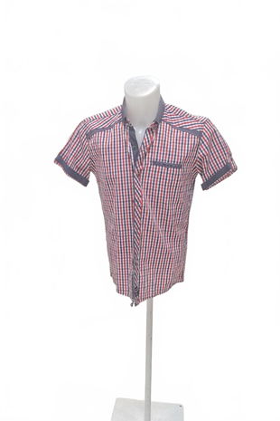 Pánská košile s krátkým rukávem Genesis, barva vzorovaná, velikost L