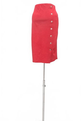 Dámska sukňa Amisu, farba červená, veľkosť 42