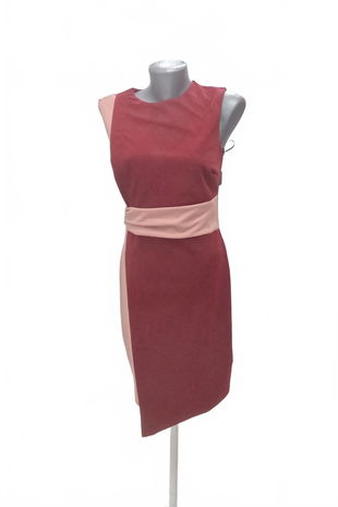 Dámske šaty Divided, farba bordó, veľkosť S