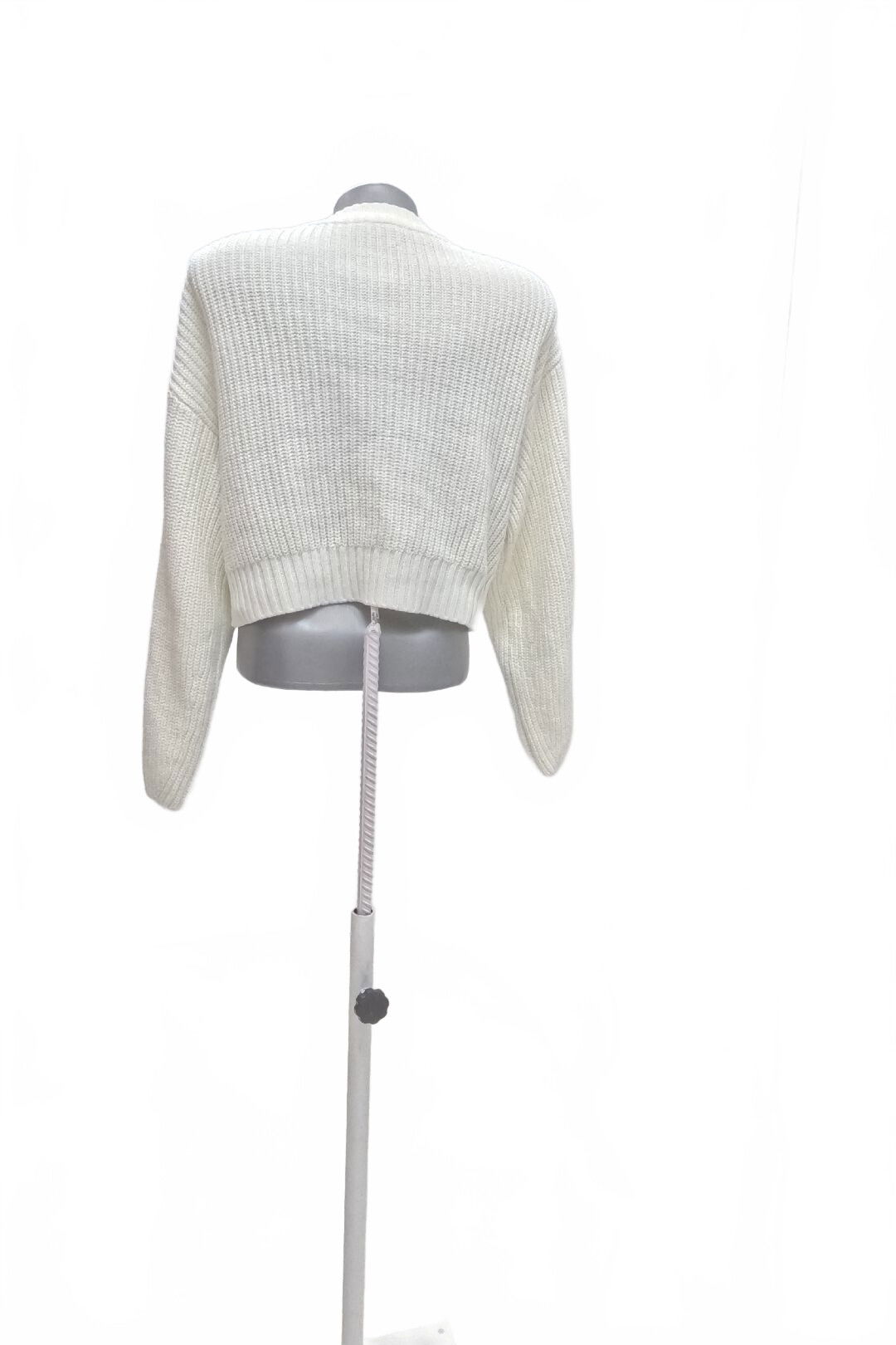 Dámsky sveter Divided, farba biela, veľkosť S