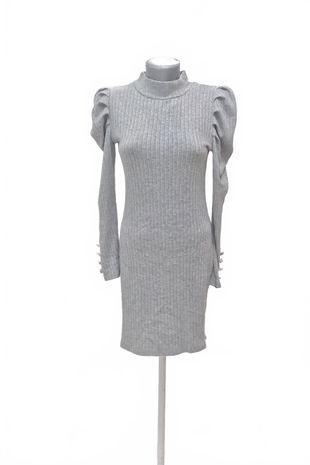 Dámske šaty Sweetissima, farba sivá, veľkosť S