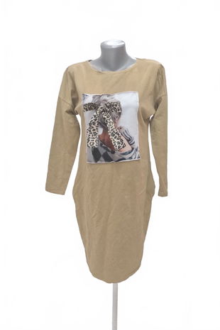 Dámske šaty Genesis, farba hnedá, veľkosť M