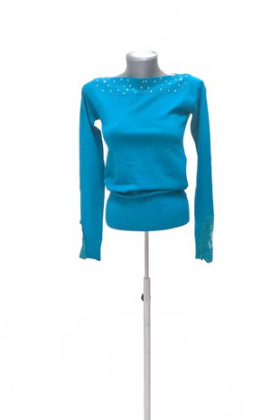 Dámsky sveter Genesis, farba tyrkysová, veľkosť S