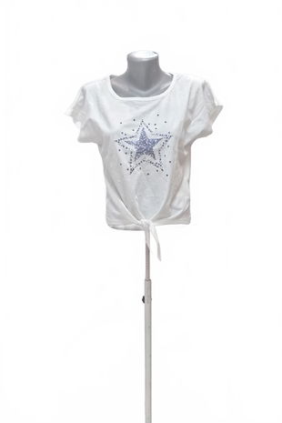 Dievčenské tričko Bpc Bonprix Collection s potlačou, farba biela, veľkosť 164