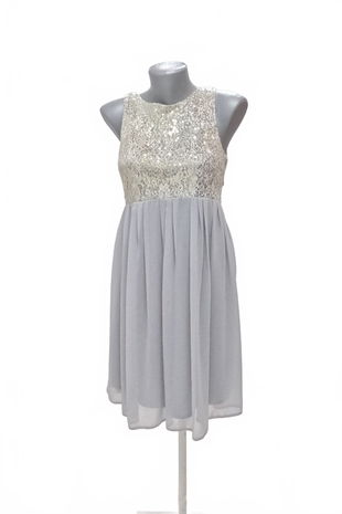 Dámske šaty Asos, farba sivá, veľkosť 38