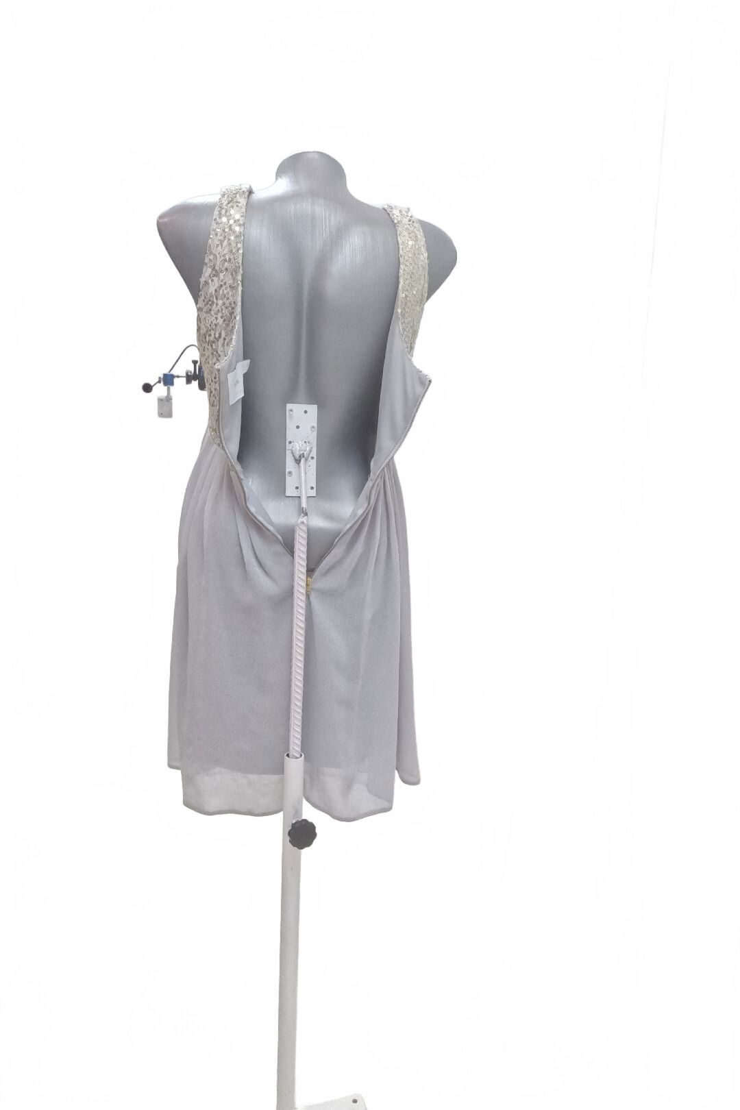 Dámske šaty Asos, farba sivá, veľkosť 38