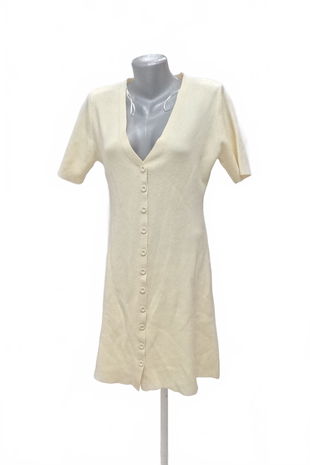 Dámske šaty Zara, farba béžová, veľkosť L