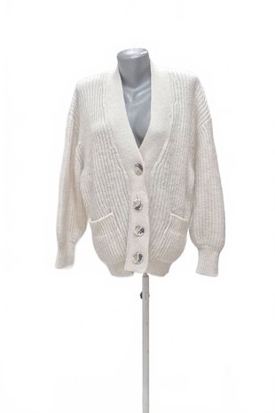 Dámsky sveter Reserved, farba biela, veľkosť S