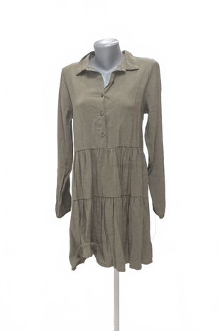 Dámske šaty Janina, farba khaki, veľkosť 38