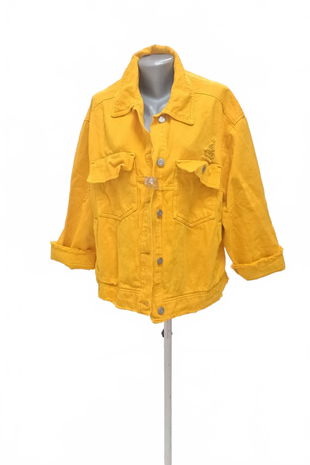 Dámska bunda Bershka, farba žltá, veľkosť M