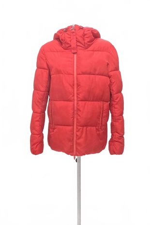 Dámska zimná bunda Bershka, farba červená, veľkosť M