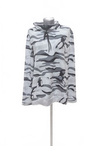 Dámská mikina Shein bez potisku, barva vzorovaná, velikost L