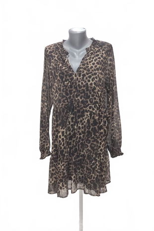 Dámske šaty Amisu, farba zvieracie vzory, veľkosť 42