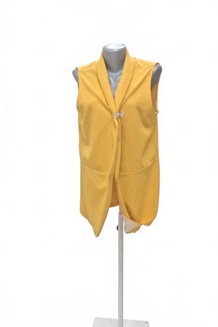 Dámska vesta Fisherfield, farba žltá, veľkosť 40