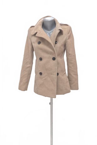 Dámsky kabát H&M, farba hnedá, veľkosť 34