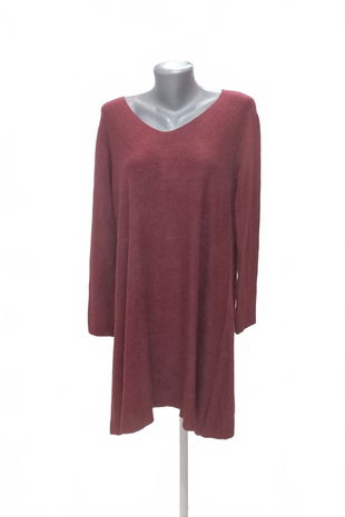 Dámske šaty New Collection, farba bordó, veľkosť L