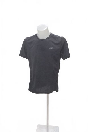 Pánské tričko 4F bez potisku, barva černá, velikost M