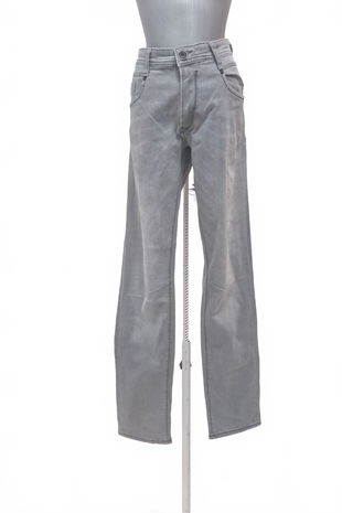 Pánské kalhoty Angelo Litrico, barva šedá, velikost L