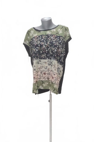 Dámské tričko Reserved bez potisku, barva květovaná, velikost XL