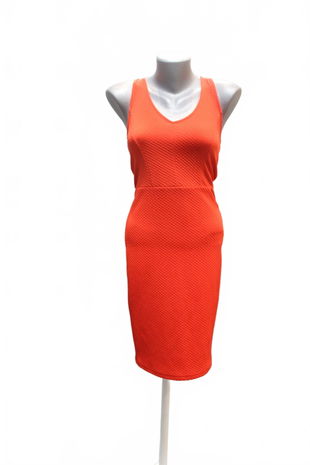 Dámske šaty Amisu, farba červená, veľkosť 34