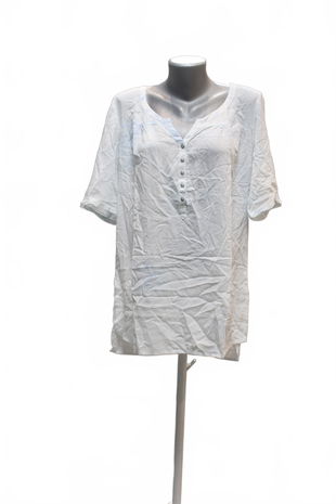 Dámské tričko Genesis bez potisku, barva bílá, velikost XL