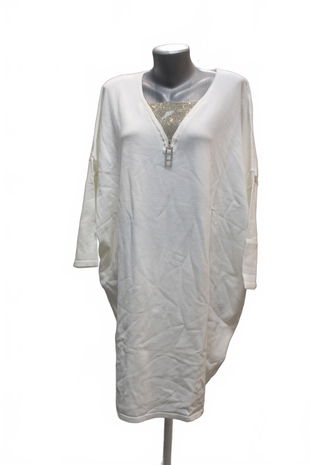 Dámske šaty Genesis, farba biela, veľkosť UNI