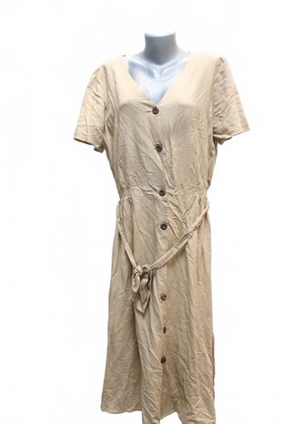 Dámské šaty Reserved, barva hnědá, velikost 46