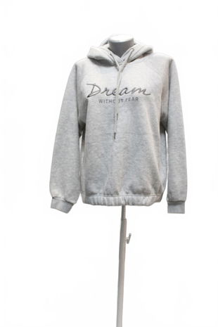 Dámska mikina Ever.me bez potlače, farba sivá, veľkosť L