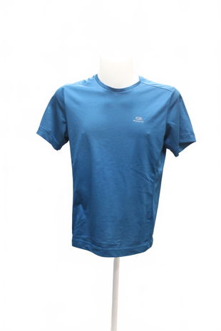 Pánské tričko Decathlon bez potisku, barva modrá, velikost M
