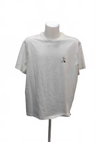 Pánské tričko H&M bez potisku, barva bílá, velikost XL