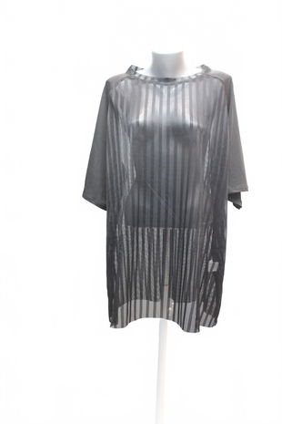 Dámské tričko Shein bez potisku, barva černá, velikost 3XL