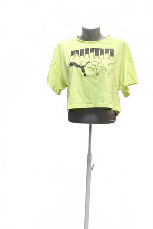 Dámske tričko Puma s potlačou, farba zelená, veľkosť S