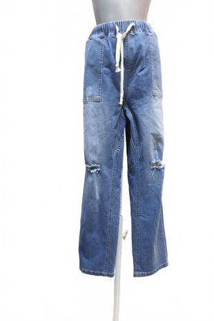 Pánské kalhoty Genesis, barva denim, velikost 2XL