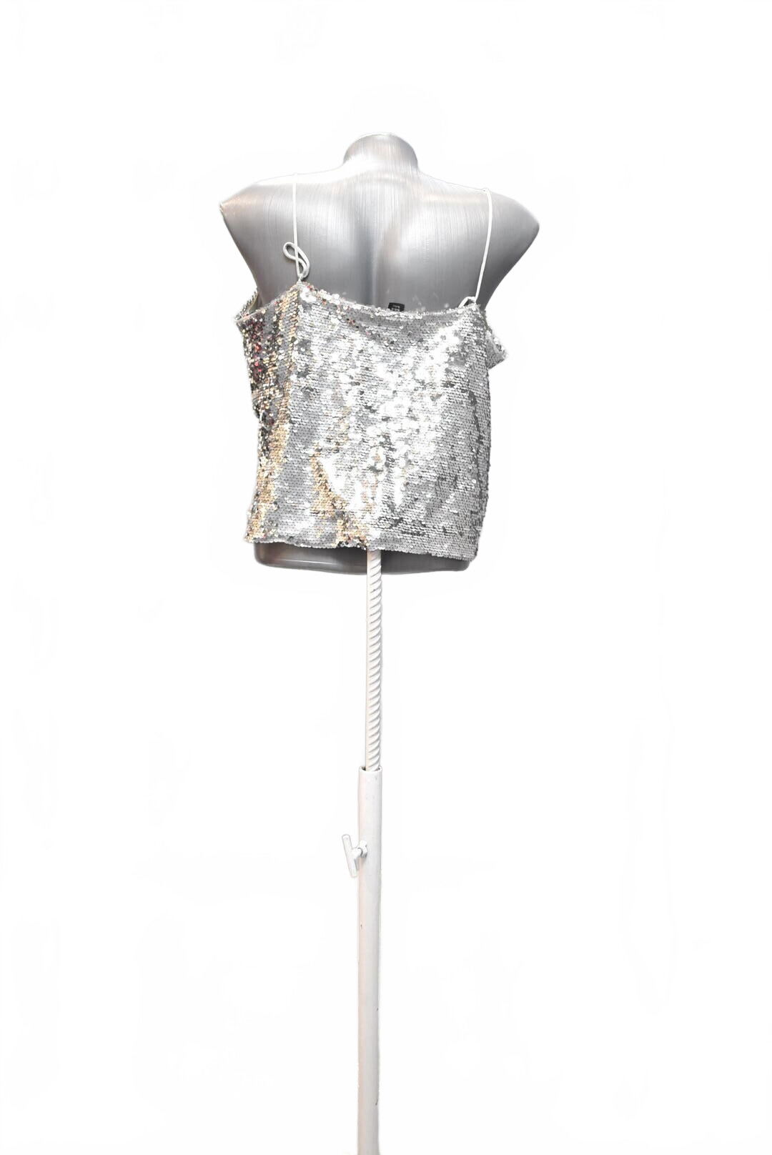 Dámský top Amisu, barva stříbrná, velikost XL