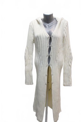 Dámsky kardigan Mango, farba biela, veľkosť L