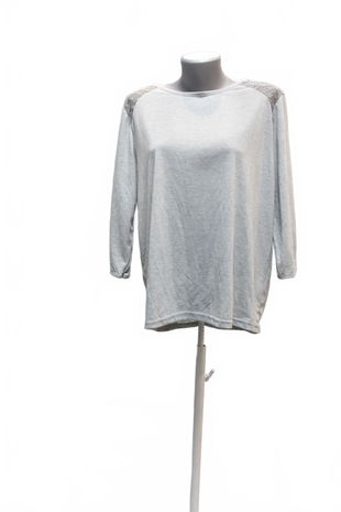 Dámské tričko Genesis bez potisku, barva šedá, velikost 2XL