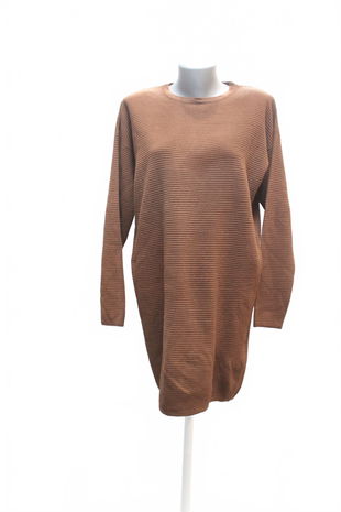 Dámske šaty Amisu, farba hnedá, veľkosť 38
