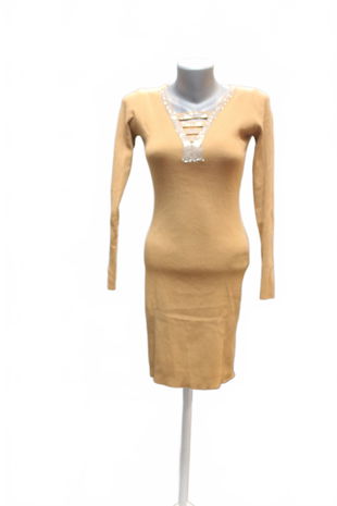 Dámske šaty Genesis, farba hnedá, veľkosť L