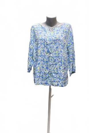 Dámske tričko Laura Torelli bez potlače, farba viacfarebná, veľkosť L