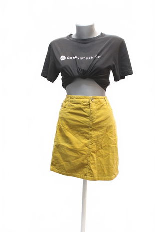 Dámska sukňa C&A, farba žltá, veľkosť 42