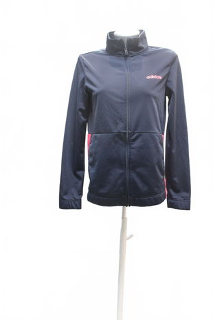 Dámska mikina Adidas bez potlače, farba modrá, veľkosť 34