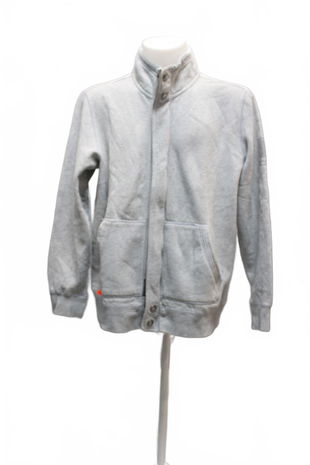 Pánská mikina Reserved bez potisku, barva šedá, velikost 2XL