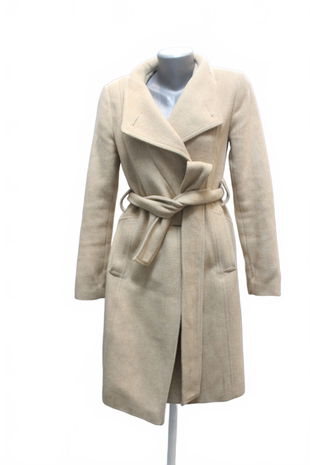 Dámsky kabát F&F, farba béžová, veľkosť 36