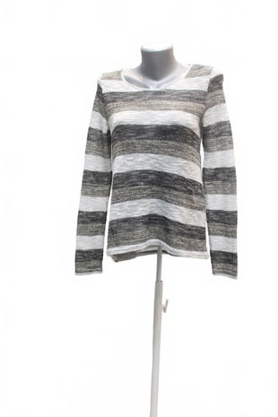 Dámske tričko Stradivarius bez potlače, farba pruhovaná, veľkosť S