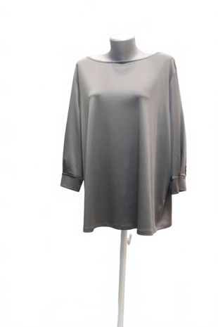 Dámské tričko Bodyflirt bez potisku, barva šedá, velikost 48