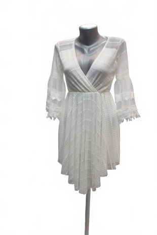 Dámske šaty New Collection, farba biela, veľkosť S